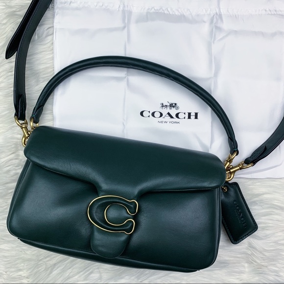 Coach Pillow Tabby Shoulder Bag 26 Amazon Green NEW - Picture 1 of 12